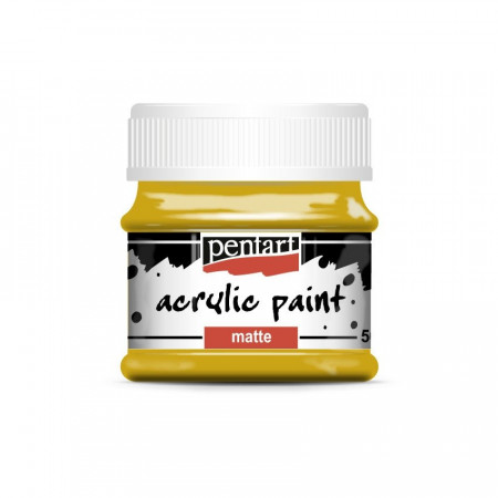 Vopsea acrilica mata Pentart 50 ml - Ocru