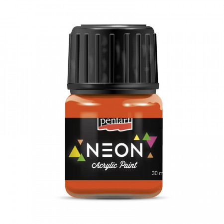Vopsea acrilica NEON Pentart 30ml - Portocaliu NEON