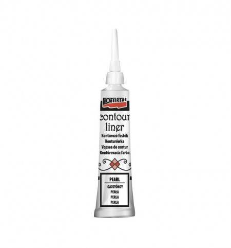 Vopsea contur universal Pentart 20 ml - Perla