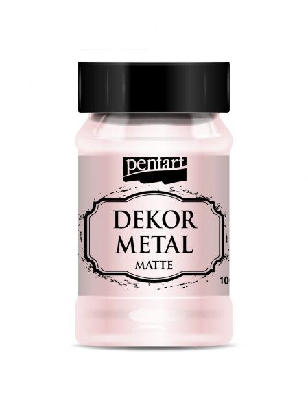 Vopsea decor metal mat 100 ml - Roz