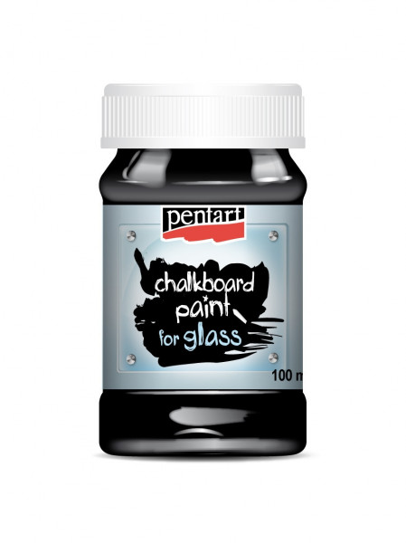 Vopsea efect tabla pt.sticla Pentart 100ml - negru