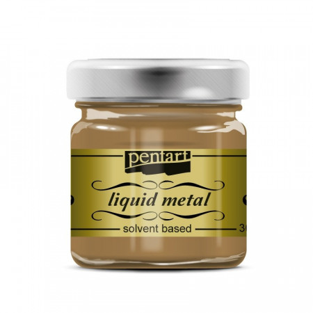 Vopsea metal lichid Pentart 30 ml - Aur antic