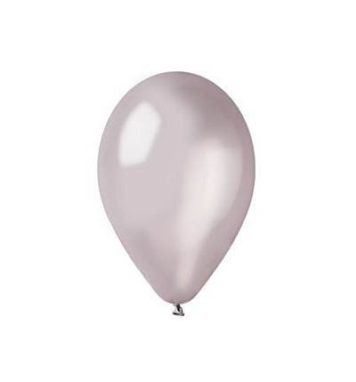 Baloane colorate Gemar - culori metalizate 26 cm, set 100 buc. - Argintiu