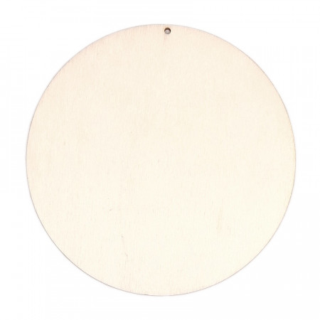 Blank lemn - cerc cu gaura, 20 cm