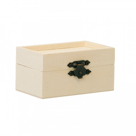 Cutiuta din lemn - capac cu margini, 9 x 4.5 x 5.5 cm