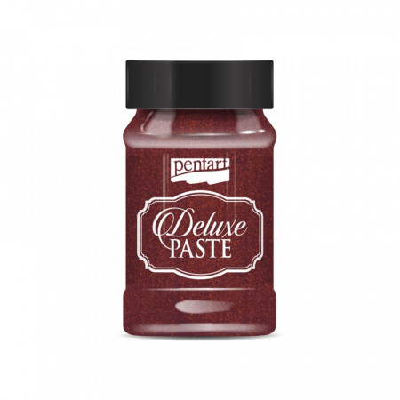 Pasta cremoasa Deluxe pe baza de apa Pentart, 100 ml - Bordo-auriu