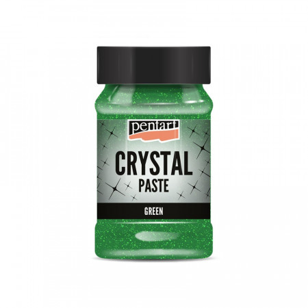 Pasta cristale pe baza de apa Pentart 100 ml - Verde