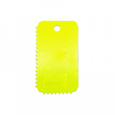 Spaclu dintat pentru crearea efectelor 3D - galben, 10 x 6 cm