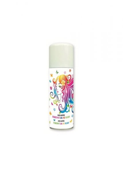 Spray colorant de par pentru petreceri 125ml - Alb