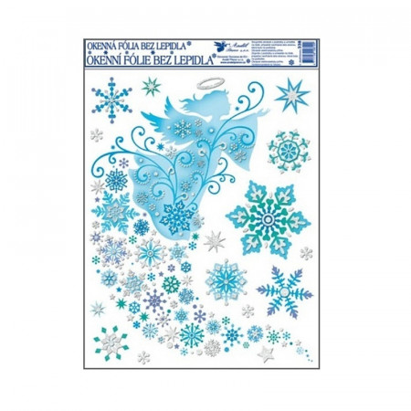 Sticker geam pentru iarna - ingeras, 30 x 42 cm