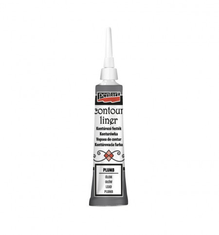 Vopsea contur universal Pentart 20 ml - Plumb