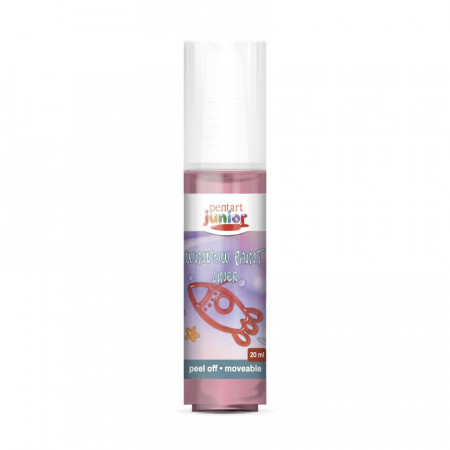 Vopsea de sticla exfoliabila Pentart junior 20 ml - Rosu