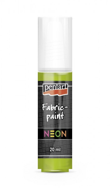 Vopsea pentru textile Pentart 20ml - culori Neon - Verde NEON