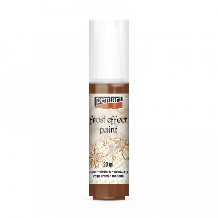 Vopsea satinare de sticla (efect gheata) Pentart 20ml - Cupru rosu