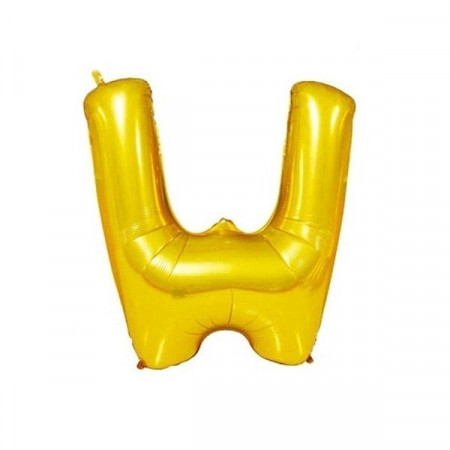 Baloane folie 32" (67cm) auriu litera W