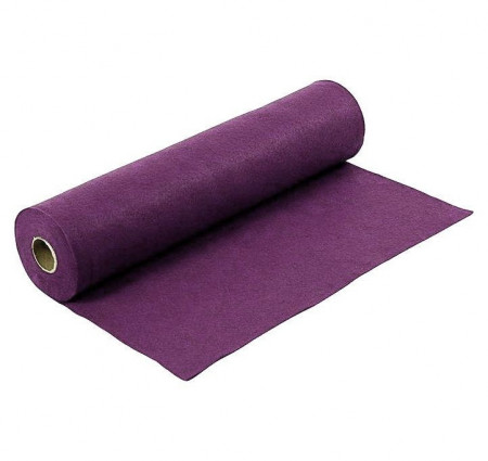 Fetru la metru 1 mm grosime (42 cm latime) - Mov inchis