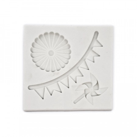 Forma de turnat din plastic DIY - accesorii party, 10 x 10 x 0.9 cm