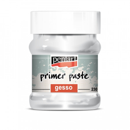 Grund pasta GESSO pe baza de apa Pentart, 230ml