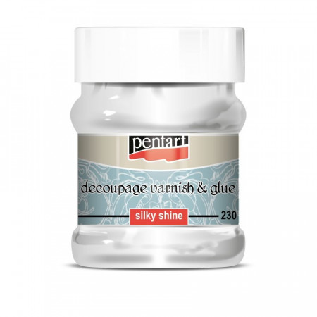 Lac adeziv decupaj Silky Shine Pentart, 230 ml