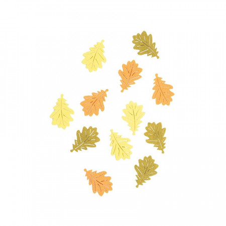 Set 12 frunze din fetru, autoadezive, 4 cm