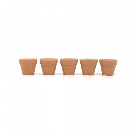 Set 5 ghivece mini din ceramica, 3 x 3 cm