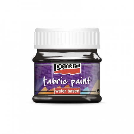Vopsea pentru textile Pentart 50ml - Negru