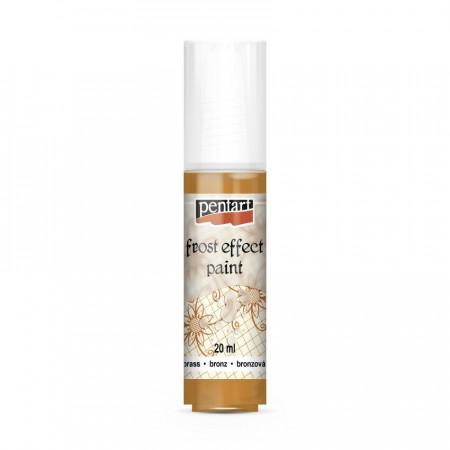 Vopsea satinare de sticla (efect gheata) Pentart 20ml - Bronz
