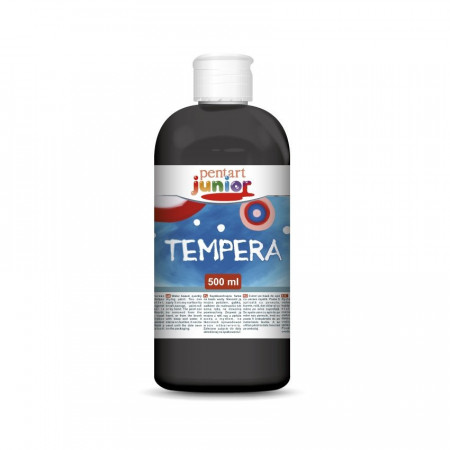 Vopsea Tempera Pentart junior 500 ml - Negru
