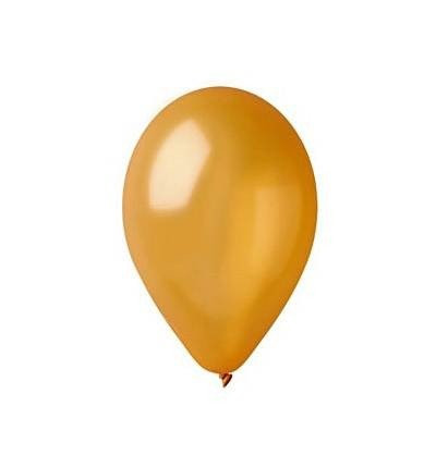 Baloane colorate Gemar - culori metalizate 26 cm, set 100 buc. - Auriu