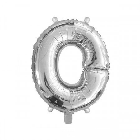 Baloane folie 16" (41cm) argintiu litera O