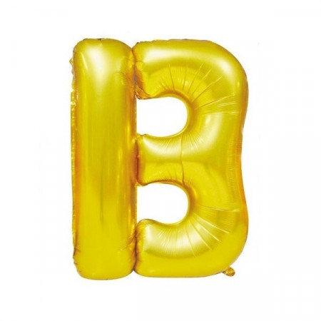 Baloane folie 16" (41cm) auriu litera B