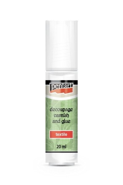 Lac adeziv decupaj pentru textile Pentart, 20 ml