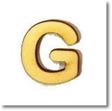 Litera din lemn - litera G (pret/buc)