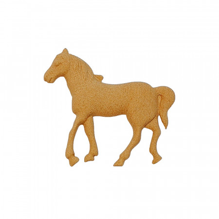 Ornament din lemn termoplastic - calut, 6 x 4 cm