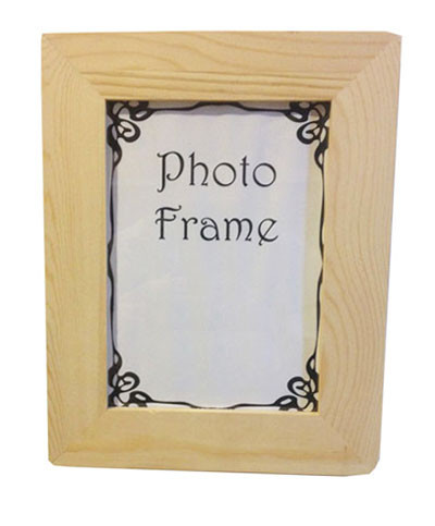 Rama foto din lemn cu colturi rotunjite, pentru poze de 14 x 9 cm