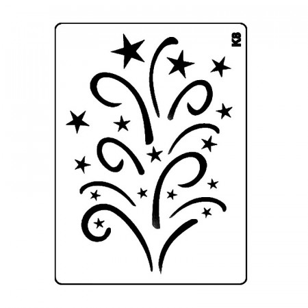 Sablon de Craciun K08 - Model cu stele