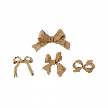 Set 4 ornamente din lemn termoplastic - fundite