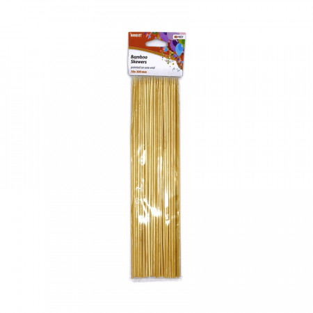 Set 50 betisoare din lemn pentru frigarui, 30 cm