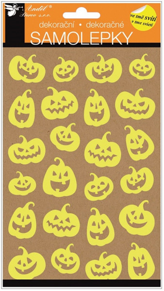Set abtibilduri fosforescente Halloween - dovlecei, 14 x 25 cm