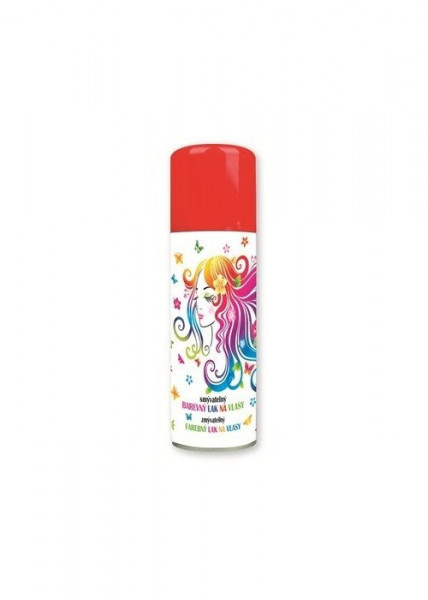 Spray colorant de par pentru petreceri 125ml - Rosu