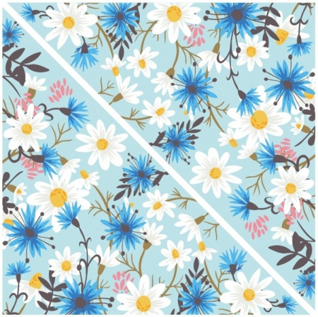 Sticker pentru geam - margarete pentru coltul ferestrei, 33 x 30 cm