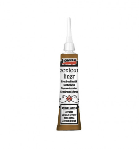Vopsea contur universal Pentart 20 ml - Cupru antic