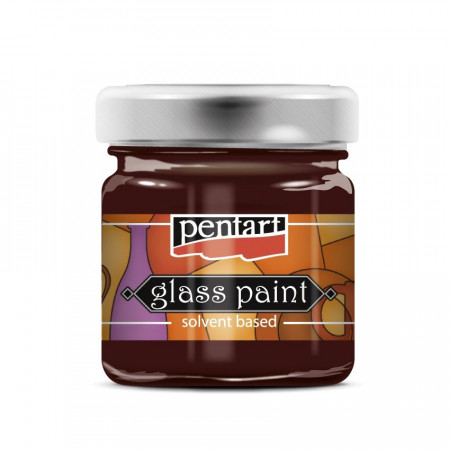 Vopsea de sticla Pentart 30ml - Rosu vin