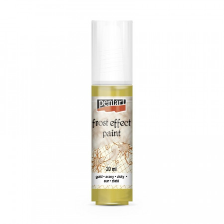 Vopsea satinare de sticla (efect gheata) Pentart 20ml - Aur