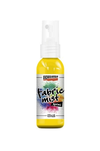 Vopsea spray pentru textile Pentart - 50 ml - Galben