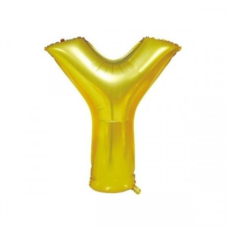 Baloane folie 32" (67cm) auriu litera Y