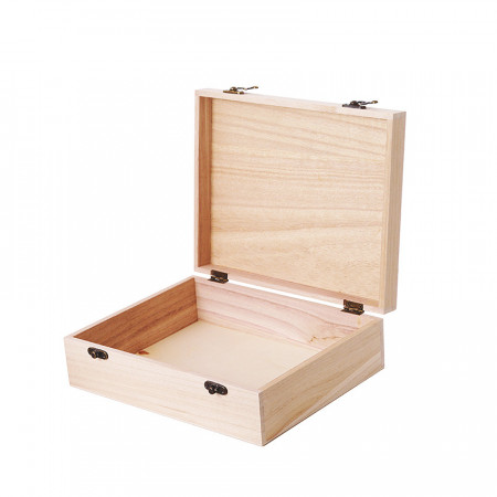 Cutie din lemn necompartimentata, 26 x 21 x 8 cm