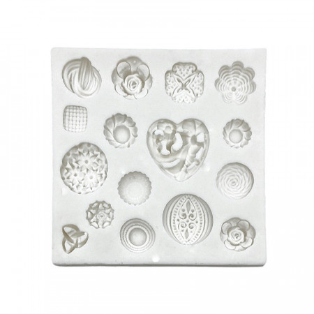 Forma de turnat / modelat din silicon DIY - forme rotunde, 9.5 x 9.5 cm