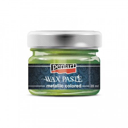 Pasta cerata in culori metalice Pentart 20 ml - Verde