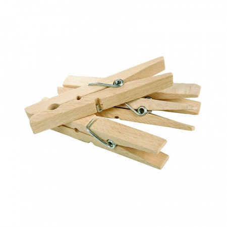 Set 15 clestisori din lemn natur, 7.2 x 1 cm